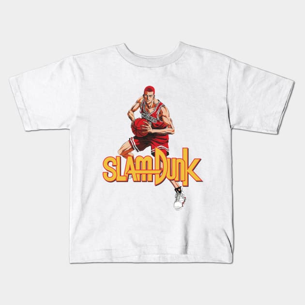 Slamdunk - Sakuragi Kids T-Shirt by jomsdesign